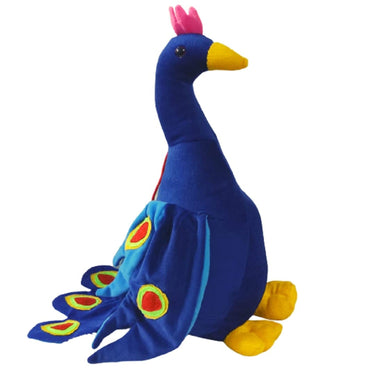 PlushParadise | Diversión de juego suave y mullida - Tierno peluche de pavo real para niños